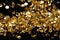 Explosion metallic gold glitter sequin sparkle. Golden Glitter sequin spark blink celebrate, blur foil explode in air, fly throw