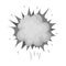 Explosion, single icon in monochrome style.Explosion, vector symbol stock illustration web.