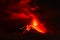 Explosion Of Tungurahua At Night