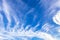 Explosive cloud formation cumulus clouds in the sky in Mexico