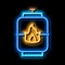 explosive gas tank neon glow icon illustration