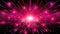 Explosive Pink and Purple Light Burst with Particles Background