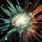 Explosive Space Art: A Stunning Interstellar Comic Book Explosion