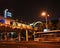 An Expo 2010 Bus Stops Under the Lupu Bridge