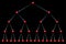 Exponential phase, wave of an infection or chain reaction with exponential growth