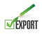 export approved check mark illustration