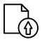 Export File Thick Line Icon