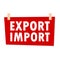 Export Import Sign - illustration