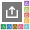 Export item square flat icons