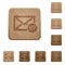 Export mail wooden buttons