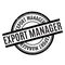 Export Manager rubber stamp