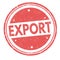 Export sign or stamp