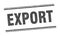 export stamp. export square grunge sign.