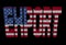 Export text with American flag