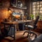 Exposed Brick Walls: Creating an Edgy and Raw Workspace