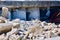 Exposed Concrete Foundation on an Ocean Front Home