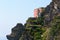 Exposed house at cliffs of Manarola, Italy