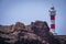 Exposed lighthouse at the Teno on Tenerife