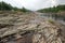 Exposed Rock River Landscape