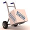 Express delivery on hand cart