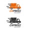 Express delivery icon concept. Pickup service, order, worldwide, fast and free shipping. Modern design.