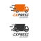 Express delivery icon concept. Truck service, order, worldwide,