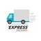Express delivery icon concept. Truck service, order, worldwide s