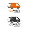 Express delivery icon concept. Van service, order, worldwide, fa