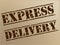 Express Delivery Means High Speed And Action
