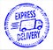 Express Delivery Rubber Stamp