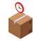 Express parcel icon isometric vector. Delivery service