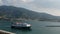 Express Skiathos Ferry boat from Hellenic Seaways company arrives at the port of Skopelos island in Chora, Sporades, Greece