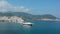 Express Skiathos Ferry boat from Hellenic Seaways company arrives at the port of Skopelos island in Chora, Sporades, Greece