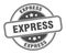 express stamp. express round grunge sign.