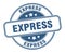 express stamp. express round grunge sign.