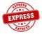 express stamp. express round grunge sign.