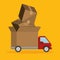 express truck delivery transport icon