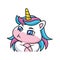 Expression Unicorn Cartoon is Jealous