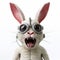 Expressive 3d Rabbit With Goggles In Technological Marvel Style