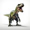 Expressive 3d Tyrannosaurus Dinosaur Render On White Background
