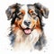 Expressive Canine Illustration with a White Background