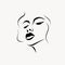 Expressive Figurative Beauty Logo With Monochromatic Artworks