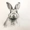 Expressive Rabbit Pencil Drawing With Lively Brushwork