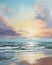 Expressive Seascape: Artistic Symbolism in Impressionistic Style