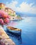 Expressive Seascape: Artistic Symbolism in Impressionistic Style