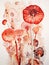 Expressive Watercolor Rafflesia Petals AI Generated