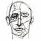 Expressive Wire Art: Earthy Expressionism In A Captivating Charles\\\'s Face