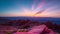 An Expressively Creative Photograph Of A Sunset Over A Valley AI Generative