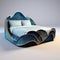 Exquisite Bed Wave Art Furniture With Coastal Views