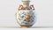 Exquisite Chinese Porcelain on White Background with Intricate Details